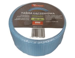 TAŚMA  SIATKA ANTYRYSOWA NIEBIESKA DO ŁĄCZENIA PŁYT GK 48MM X 45MB 010 301